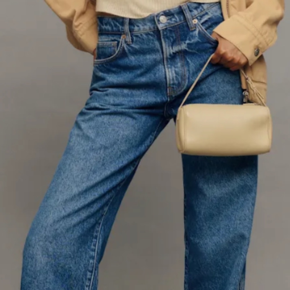 Reformation - Val 90s Mid Rise Straight Jeans - 24 - Wash Pelican - Picture 2 of 4